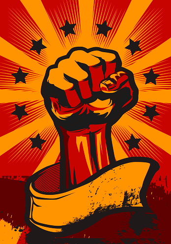 Revolution Poster In Retro Style Stock Illustration - Download Image