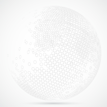 Ring textured sphere pattern