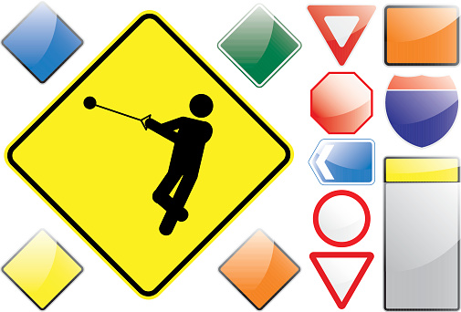 US Road Signs – Hammer throwing