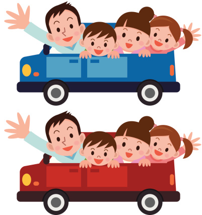 Road Trip With Family Stock Illustration - Download Image Now - iStock