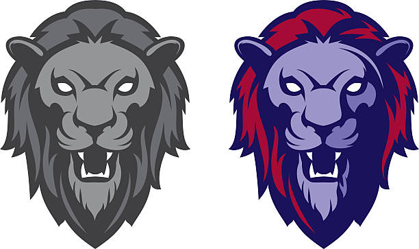 Royalty Free Roaring Lion Face Clip Art, Vector Images ...