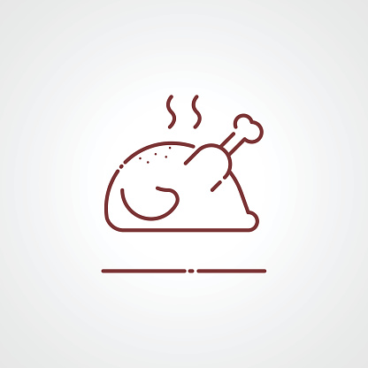 Ic ne De Poulet  R ti Vector Illustration De Logo  Signe  Ic ne De Poulet  R ti Vector Illustration De Logo  Signe