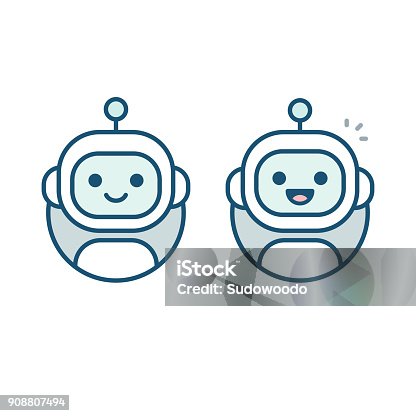 istock Robot avatar icon 908807494