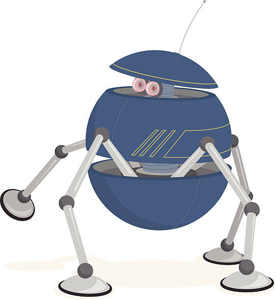 Robot Ball vector art illustration