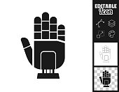 istock Robot hand. Icon for design. Easily editable 1423274439
