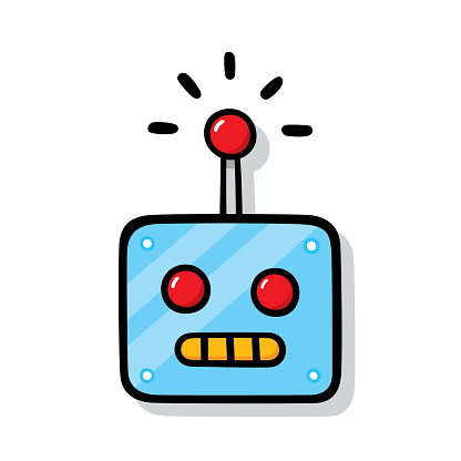 Robot Head Doodle 6