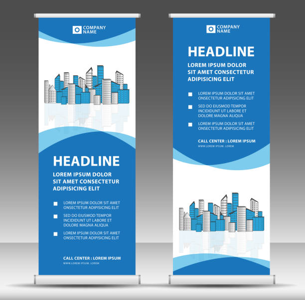 Roll up banner template, stand design, Pull up, display, advertisement, business flyer, poster, presentation, corporate, web banner layout, modern creative concept, city vector Roll up banner template, stand design, Pull up, display, advertisement, business flyer, poster, presentation, corporate, web banner layout, modern creative concept, city vector rolling stock illustrations