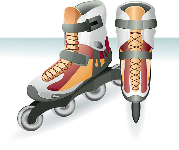 roller blades. - 單線滾軸溜冰鞋 幅插畫檔、美工圖案、卡通及圖標