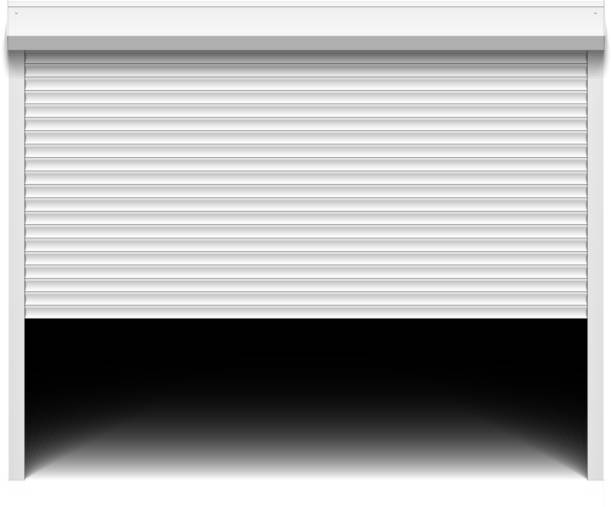 Best Rolling Garage Door Illustrations Royalty Free Vector