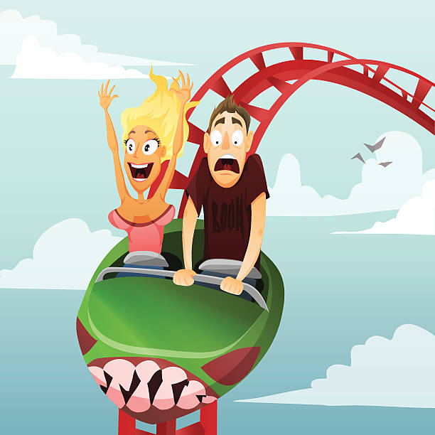 Cartoon Roller Coaster Ride ~ Clip Art Of Business Roller Coaster Ride ...