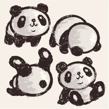 Rolling panda