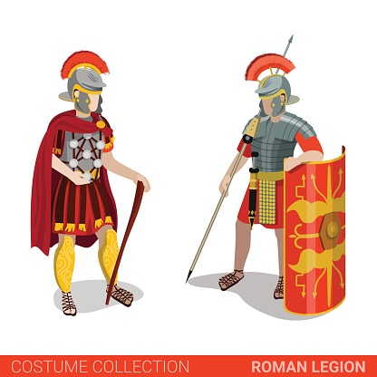 ローマ帝国軍団の戦士軍団歩兵カップル平らな 3 D アイソ メトリックの Web サイト ベクトル イラスト人々 は伝統的な衣装のコレクション 古代 ローマ様式のベクターアート素材や画像を多数ご用意 Istock