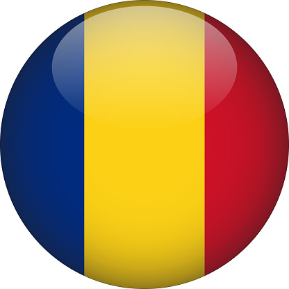 3D Rounded Country Flag button Icon