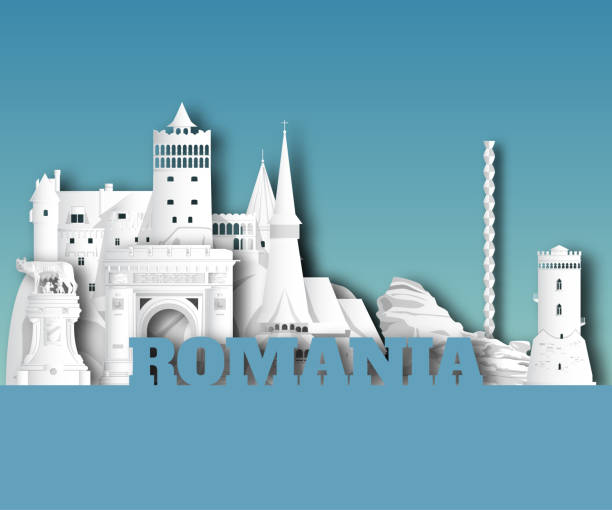 Romania Landmark Global Travel And Journey paper background. Vector Design Template.used for your advertisement, book, banner, template, travel business or presentation. Romania Landmark Global Travel And Journey paper background. Vector Design Template.used for your advertisement, book, banner, template, travel business or presentation. romania stock illustrations