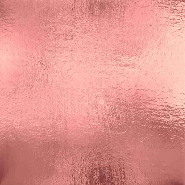 ローズゴールドホイルテクスチャの背景、ベクトルのイラスト - ピンク色点のイラスト素材／クリップアート素材／マンガ素材／アイコン素材