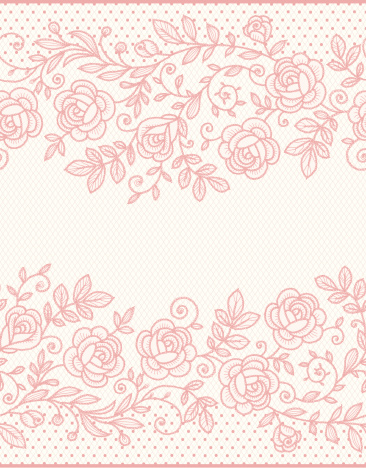 Roses Lace Seamless Pattern.