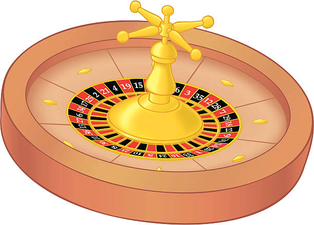 Roulette Wheel vector art illustration
