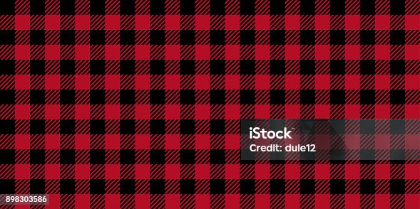 istock Ruby Lumberjack Buffalo Plaid Seamless Pattern 898303586