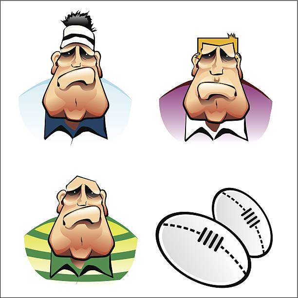 Rugby all vector so just change the colours to your favourate team... rugby league stock illustrations