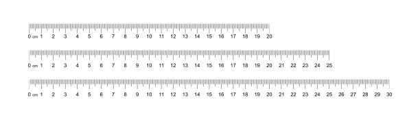 Ruler 20, 25, 30 cm. Set of ruler 20, 25, 30 cm. Measuring tool. Ruler scale. Grid cm. Size indicator units. Metric Centimeter size indicators. Vector Ruler 20, 25, 30 cm. Set of ruler 20, 25, 30 cm. Measuring tool. Ruler scale. Grid cm. Size indicator units. Metric Centimeter size indicators. Vector centimeter ruler stock illustrations