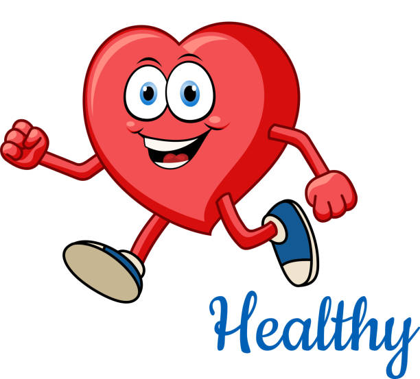 Royalty Free Happy Running Heart Clip Art, Vector Images ...