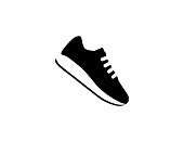 istock Running Shoe icon. Isolated sneaker symbol - Vector 1272854651