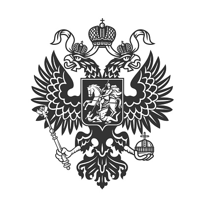 Russian coat of arms (double headed eagle).