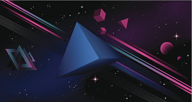80's Background IV 80's style background. outer space patterns stock illustrations