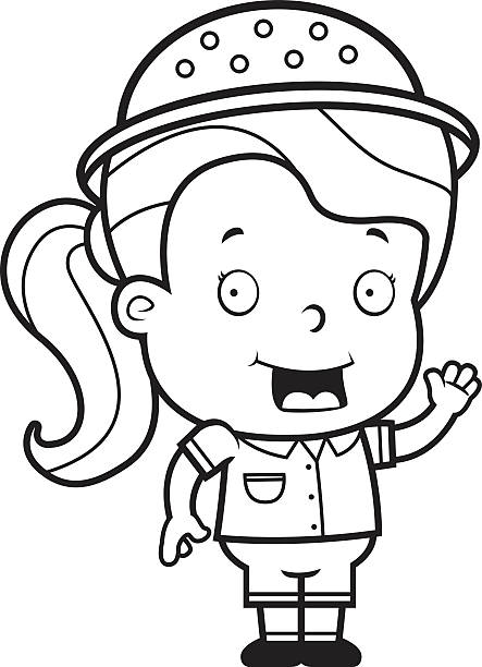Cartoon Smiling Zookeeper Girl Illustrations, Royalty-Free Vector ... Girl Cartoon Zoo Keeper