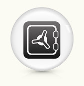 istock Safe icon on white round vector button 541000056