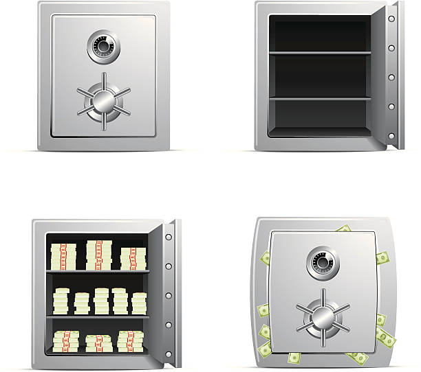 Safe Icons http://www.cumulocreative.com/istock/File Types.jpg safes and vaults stock illustrations