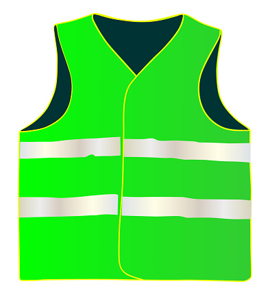 Safety Vest Isolate Stock Illustration - Download Image Now - iStock