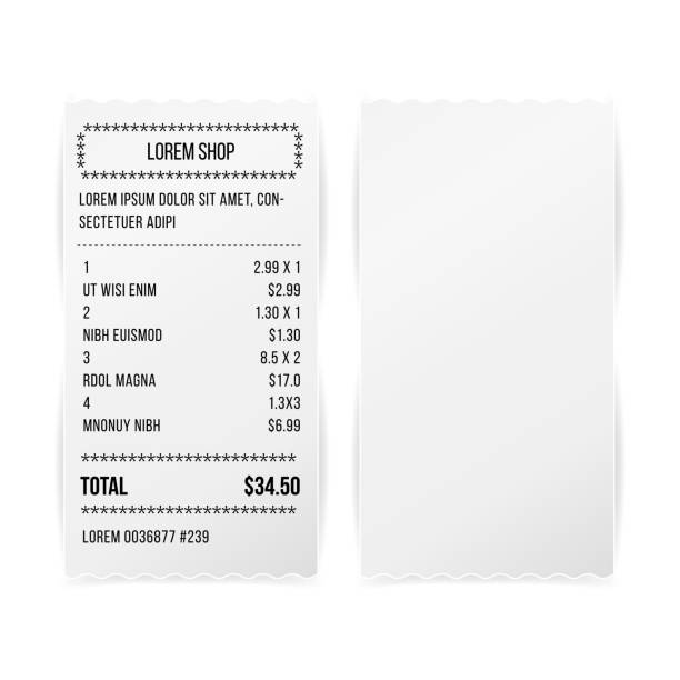 Royalty Free Receipt Clip Art, Vector Images & Illustrations - iStock