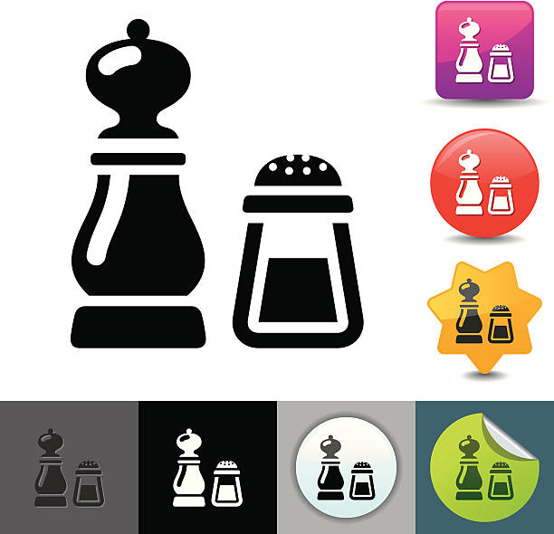 Salt and pepper icon | solicosi series vector art illustration