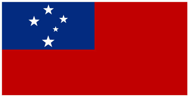 Samoa flag vector illustration of Samoa flag apia samoa stock illustrations
