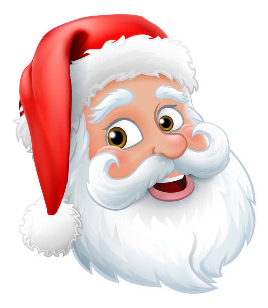 산타 클로스 아버지 크리스마스 만화 캐릭터 - 산타 클로스 stock illustrations