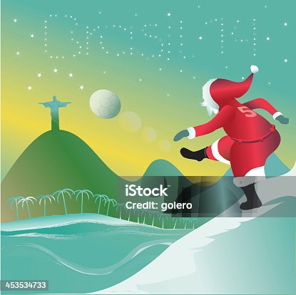 istock santa claus kicks off the new year 453534733
