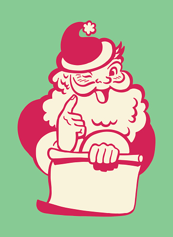 Santa Claus Winking
