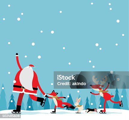 istock Santa skate 502485608