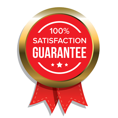Satisfaction Guaranteed Badge Vector Stock Illustration - Download ...