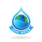 save water. eps 10 vector file