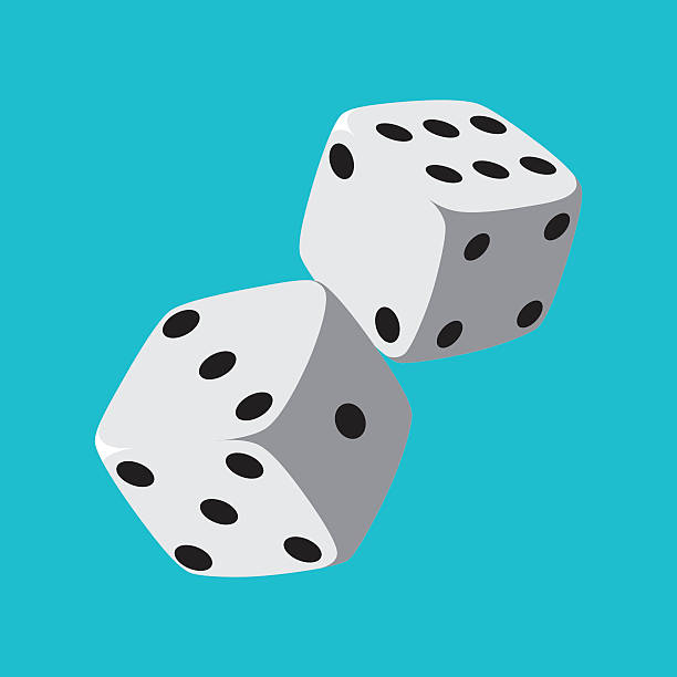 Says Vector illustration of two dices. dice stock illustrations