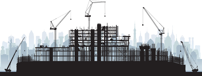 Scaffolding (Cranes and Buildings are Moveable and Complete)