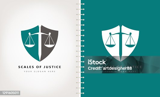 istock Scales of justice vector design 1291605011