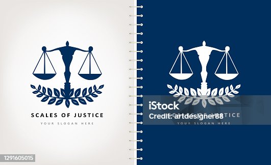 istock Scales of justice vector design 1291605015