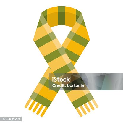istock Scarf Icon on Transparent Background 1282044206
