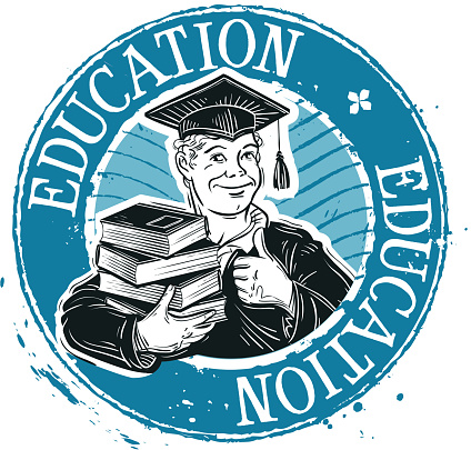 Download School College Vector Logo Design Template Graduate Student Pupil Or Stock Illustration ...