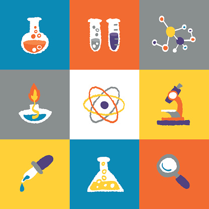 Science Icons Set And Signs Stock Illustration - Download Image Now ...