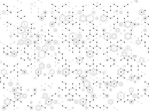 scientific hexagon pattern