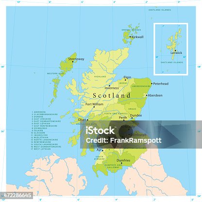istock Scotland Vector Map 472286645